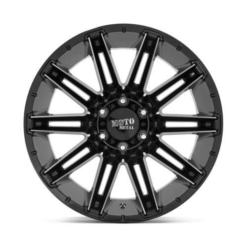 MO998 Kraken Cast Aluminum Wheel in Gloss Black Milled Finish from Moto Metal Wheels - View 4