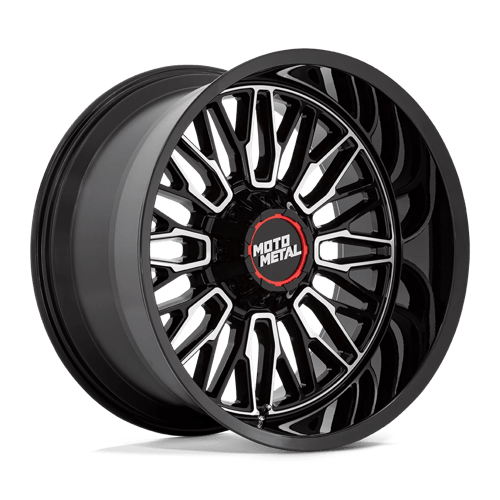 MO809 Stinger Cast Aluminum Wheel in Gloss Black Machined Finish from Moto Metal Wheels - View 3