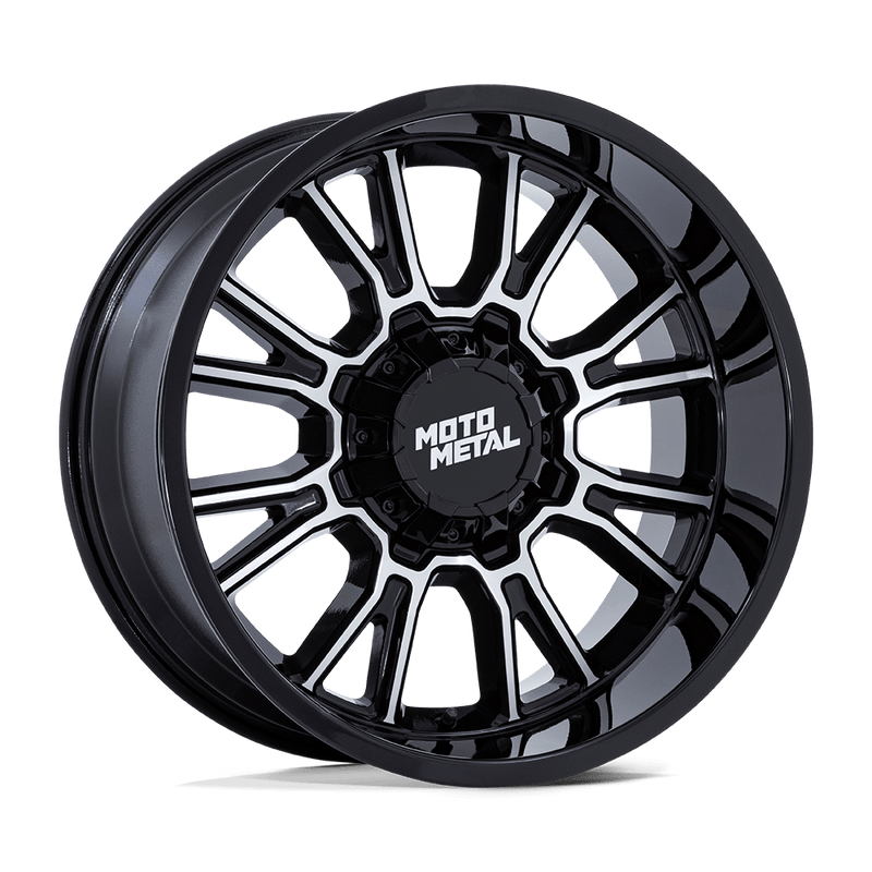 MO810 Legacy Cast Aluminum Wheel in Gloss Black Machined Finish from Moto Metal Wheels - View 1