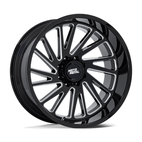 MO811 Combat Cast Aluminum Wheel in Gloss Black Milled Finish from Moto Metal Wheels - View 2