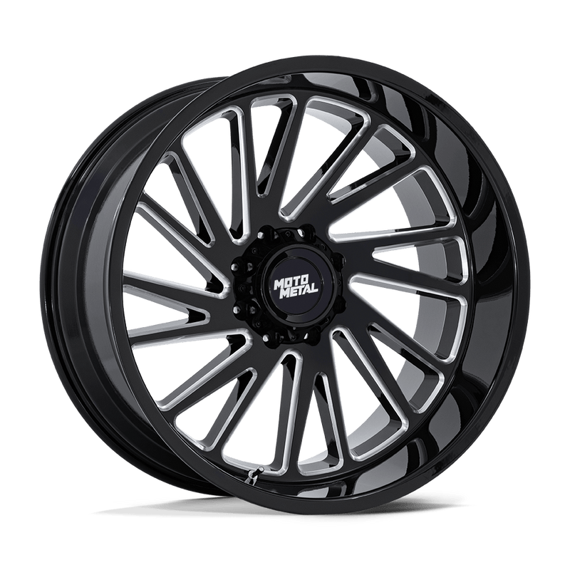 MO811 Combat Cast Aluminum Wheel in Gloss Black Milled Finish from Moto Metal Wheels - View 1