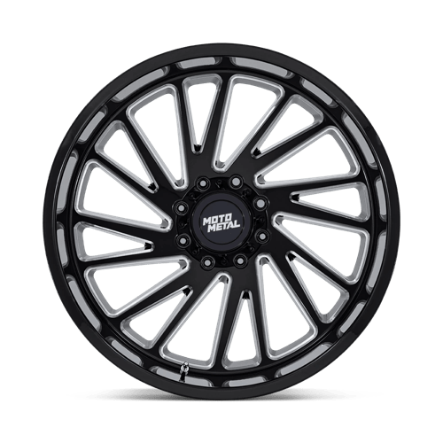 MO811 Combat Cast Aluminum Wheel in Gloss Black Milled Finish from Moto Metal Wheels - View 4
