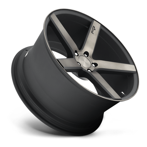 Niche M134 Milan Cast Aluminum Wheel - Matte Black Machined With Double Dark Tint