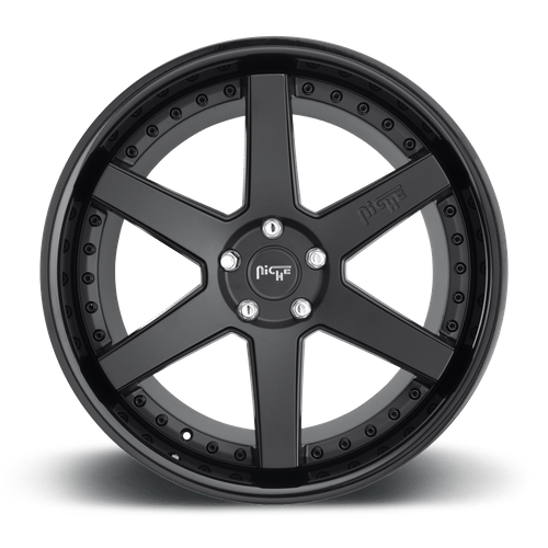 Niche M192 Altair Cast Aluminum Wheel - Gloss Black Matte Black