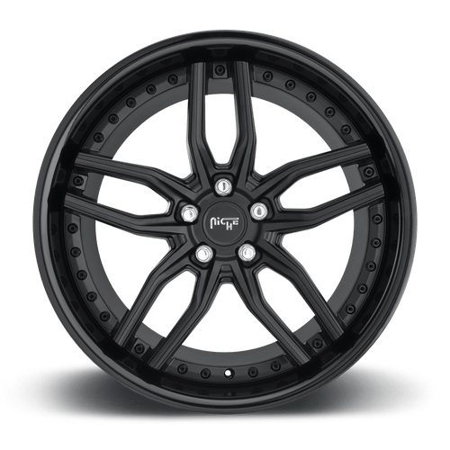 Niche M194 Methos Cast Aluminum Wheel - Gloss Black Matte Black