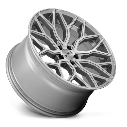 Niche M265 Mazzanti Cast Aluminum Wheel - Anthracite Brushed Tint Clear
