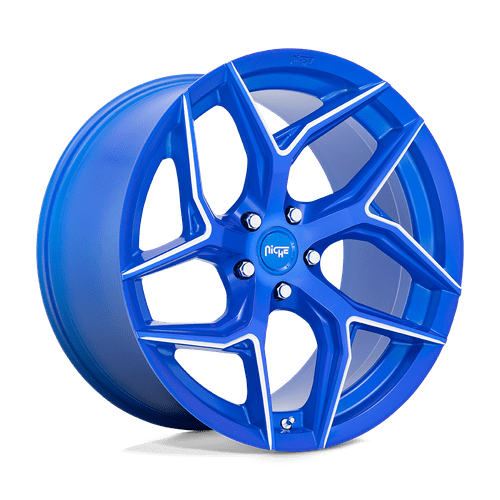 Niche M268 Torsioni Cast Aluminum Wheel - Anodized Blue Milled