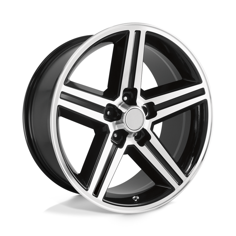 PR148 Cast Aluminum Wheel in Gloss Black Machined Finish from Performance Replicas Wheels - View 1