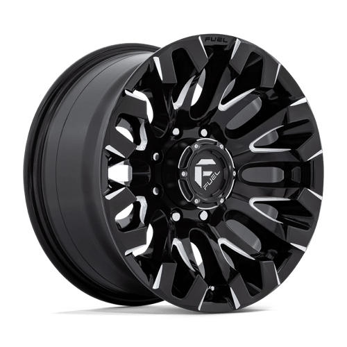 D828 Quake Cast Aluminum Wheel in Gloss Black Milled Finish from Fuel Wheels - View 2