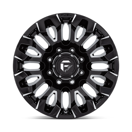 D828 Quake Cast Aluminum Wheel in Gloss Black Milled Finish from Fuel Wheels - View 5