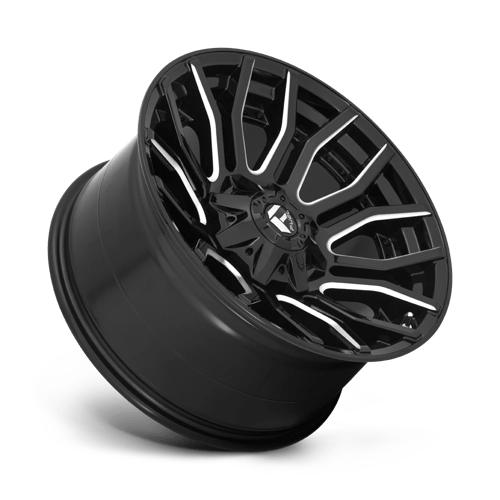 D711 RAGE Cast Aluminum Wheel in Gloss Black Milled Finish from Fuel Wheels - View 3