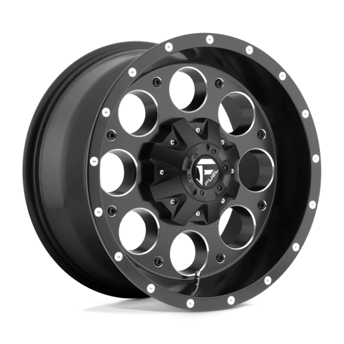 D525 Revolver Cast Aluminum Wheel in Matte Black Milled Finish from Fuel Wheels - View 2