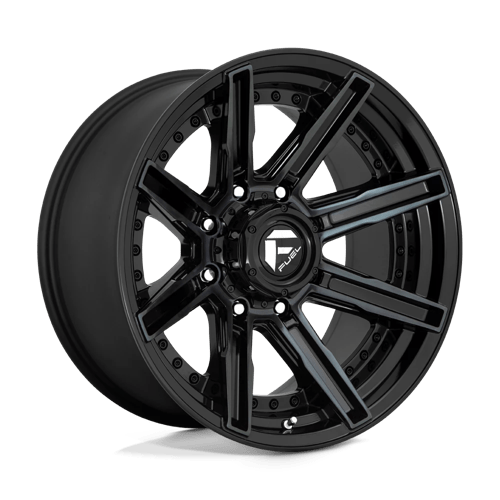D708 Rogue Cast Aluminum Wheel in Gloss Machined with Double Dark Tint Finish from Fuel Wheels - View 2