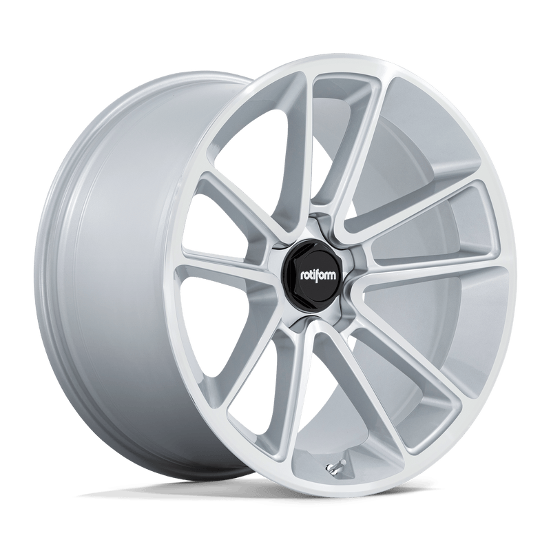 R192 BTL Cast Aluminum Wheel in Gloss Silver with Machined Face Finish from Rotiform Wheels - View 1