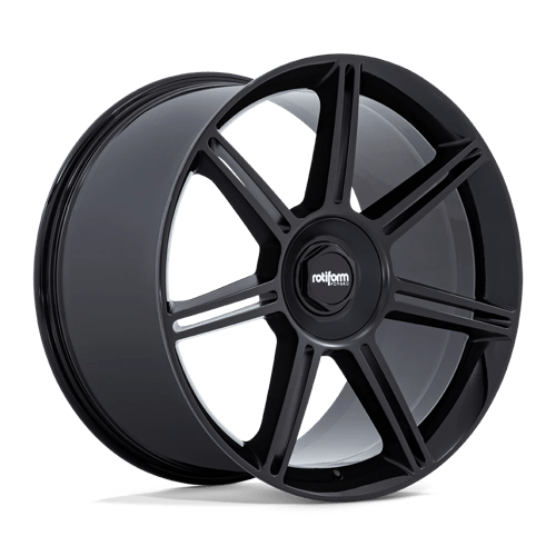 FRA Monoblock Forged Wheel in Gloss Black with Matte Black Spokes Finish from Rotiform Wheels - View 2