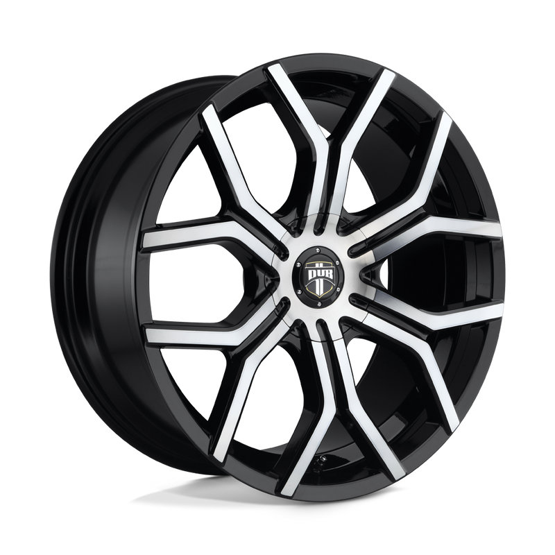S209 Royalty Cast Aluminum Wheel in Gloss Machined with Double Dark Tint Finish from DUB Wheels - View 1