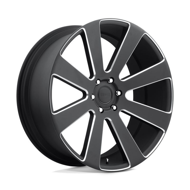 S187 8-BALL Cast Aluminum Wheel in Matte Black Milled Finish from DUB Wheels - View 1