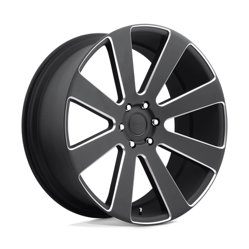 S187 8-BALL Cast Aluminum Wheel in Matte Black Milled Finish from DUB Wheels - View 2