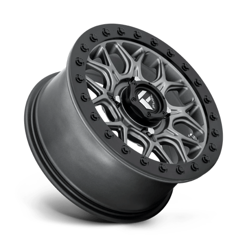 D919 TECH Beadlock Cast Aluminum Wheel in Matte Gunmetal Black Bead Ring Finish from Fuel Wheels - View 3