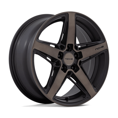 M271 Teramo Cast Aluminum Wheel in Matte Black with Double Dark Tint Face Finish from Niche Wheels - View 2
