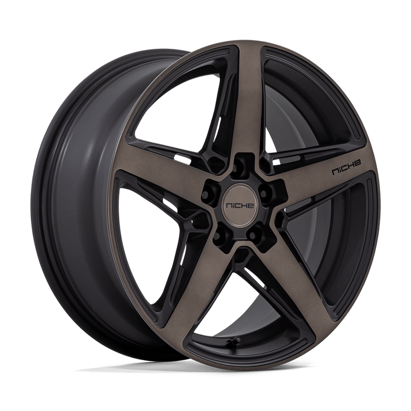 M271 Teramo Cast Aluminum Wheel in Matte Black with Double Dark Tint Face Finish from Niche Wheels - View 1