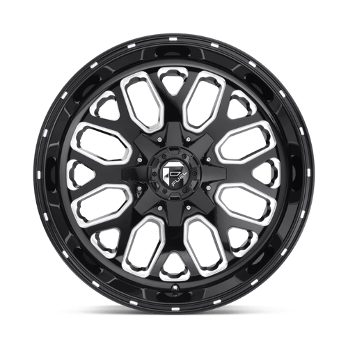 D588 Titan Cast Aluminum Wheel in Gloss Black Milled Finish from Fuel Wheels - View 5