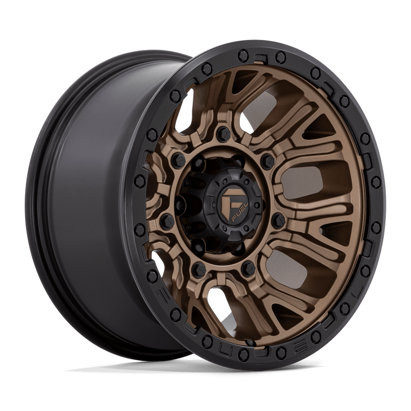 D826 Traction Cast Aluminum Wheel in Matte Bronze with Black Ring Finish from Fuel Wheels - View 1
