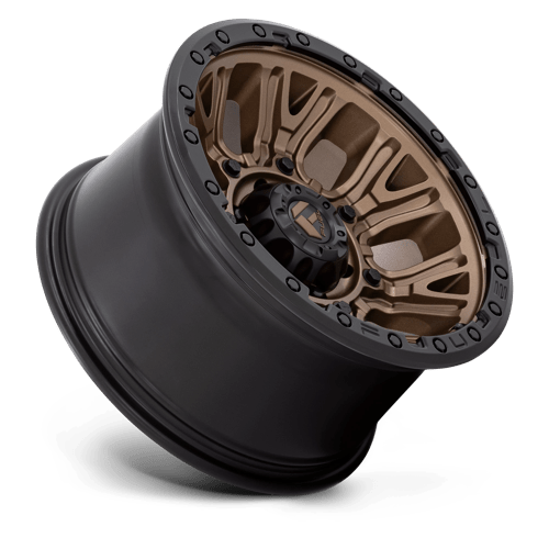 D826 Traction Cast Aluminum Wheel in Matte Bronze with Black Ring Finish from Fuel Wheels - View 3
