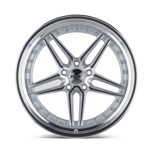 TSW Ascari Cast Aluminum Wheel - Silver With Mirror Cut Face And Lip