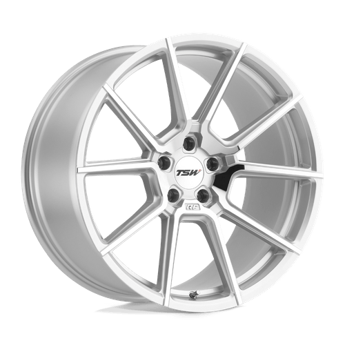 TSW Chrono Flow Formed Aluminum Wheel - Silver With Mirror Cut Face