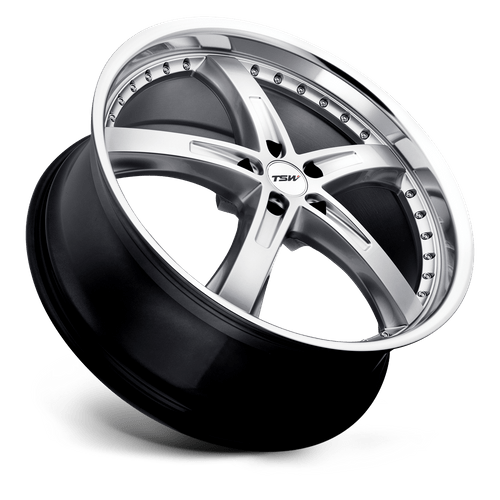 TSW Jarama Cast Aluminum Wheel - Hyper Silver With Mirror Cut Lip