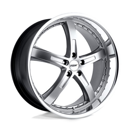 TSW Jarama Cast Aluminum Wheel - Hyper Silver With Mirror Cut Lip