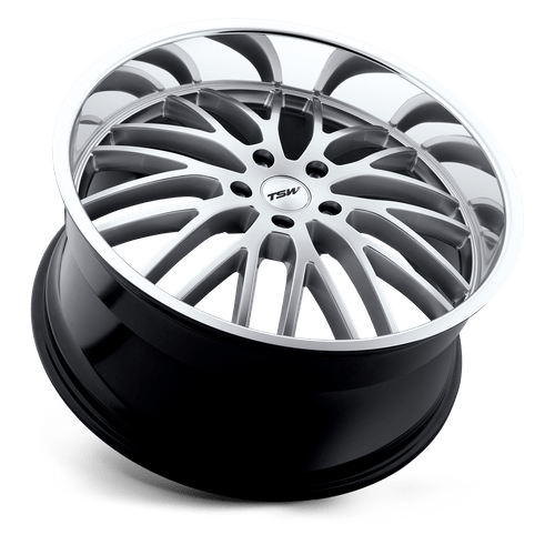 TSW Snetterton Cast Aluminum Wheel - Hyper Silver With Mirror Cut Lip