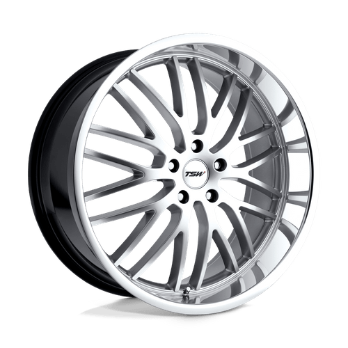 TSW Snetterton Cast Aluminum Wheel - Hyper Silver With Mirror Cut Lip