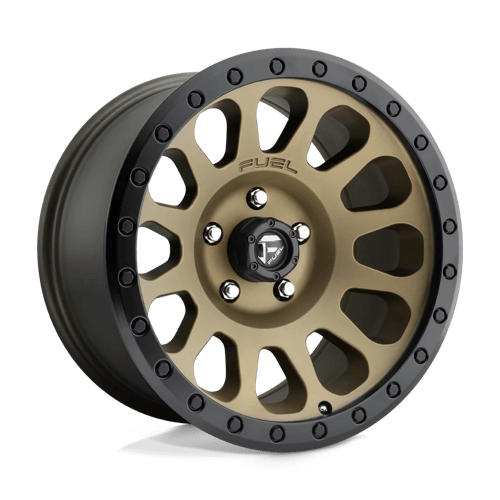D600 Vector Cast Aluminum Wheel in Matte Bronze with Black Bead Ring Finish from Fuel Wheels - View 2