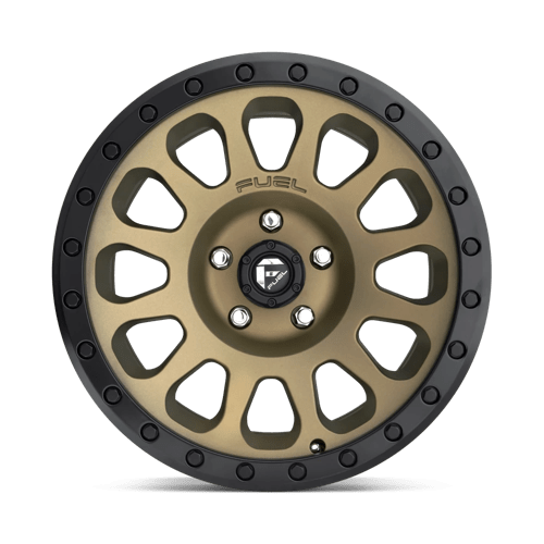 D600 Vector Cast Aluminum Wheel in Matte Bronze with Black Bead Ring Finish from Fuel Wheels - View 5
