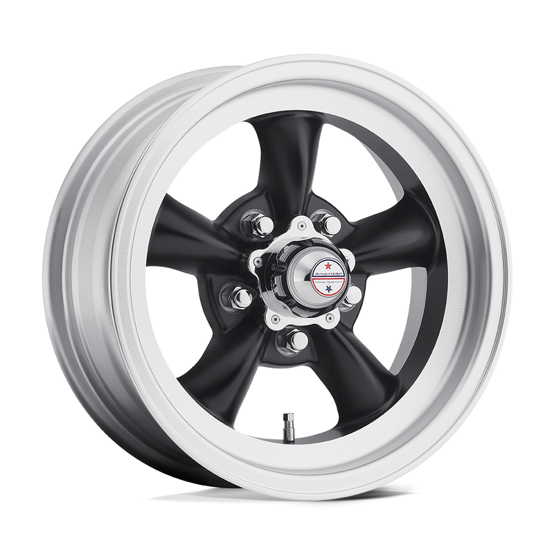 VN105 TORQ Thrust D Cast Aluminum Wheel in Satin Black Machined Lip Finish from American Racing Wheels - View 1