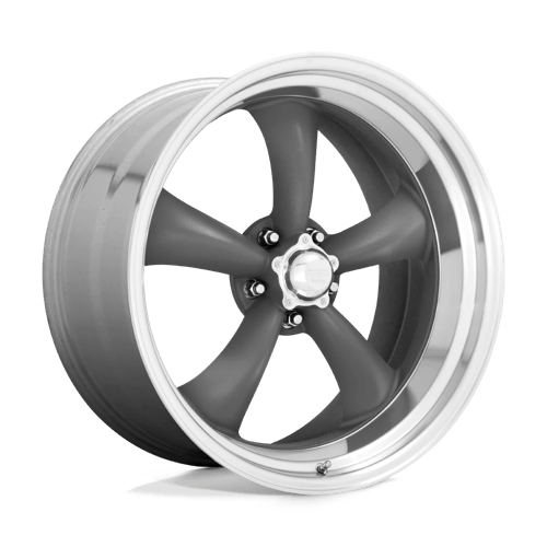 VN215 Classic TORQ Thrust II Cast Aluminum Wheel in Mag Gray Machined Lip Finish from American Racing Wheels - View 2