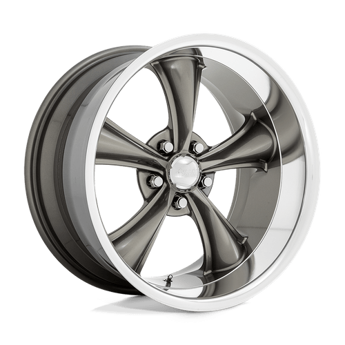 American Racing Vintage VN338 Boss TT Cast Aluminum Wheel - Graphite With Diamond Cut Lip