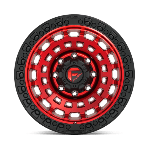 D632 Zephyr Cast Aluminum Wheel in Candy Red with Black Bead Ring Finish from Fuel Wheels - View 5