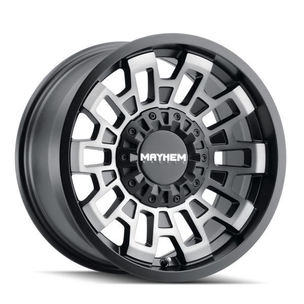 Mayhem 8113 Cortex 20x9 / 5x139.7 BP / 0mm Offset / 110mm Hub Matte Black w/ Dark Tint Wheel