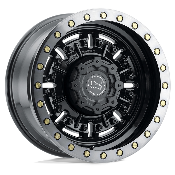 Abrams Cast Aluminum Wheel in Gloss Gun Black with Machined Dark Tint Finish from Black Rhino Wheels - View 1
