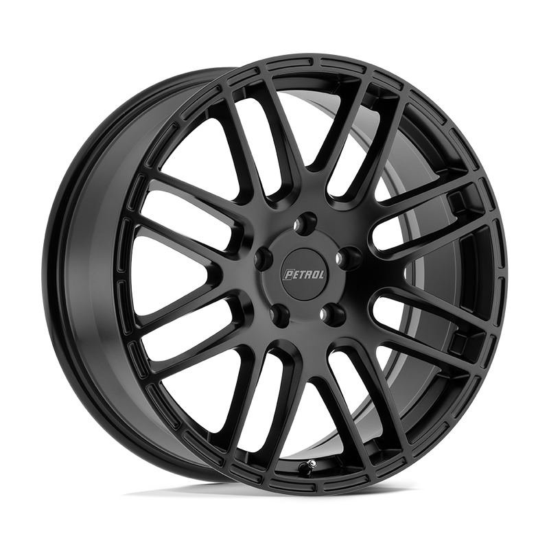 P6A Cast Aluminum Wheel in Matte Black Finish from Petrol Wheels - View 1