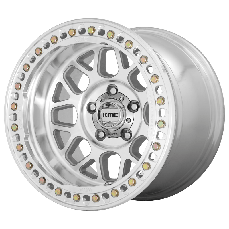 KMC Grenade Crawl Beadlock Cast Aluminum Wheel (KM235) - Machined