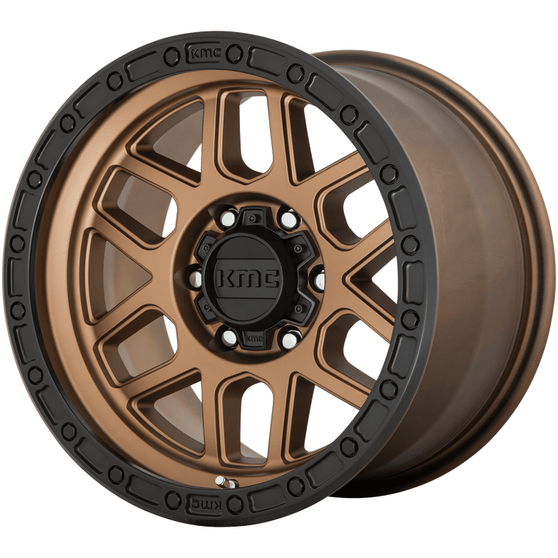 KMC Mesa Cast Aluminum Wheel (KM544) - Matte Bronze With Black Lip