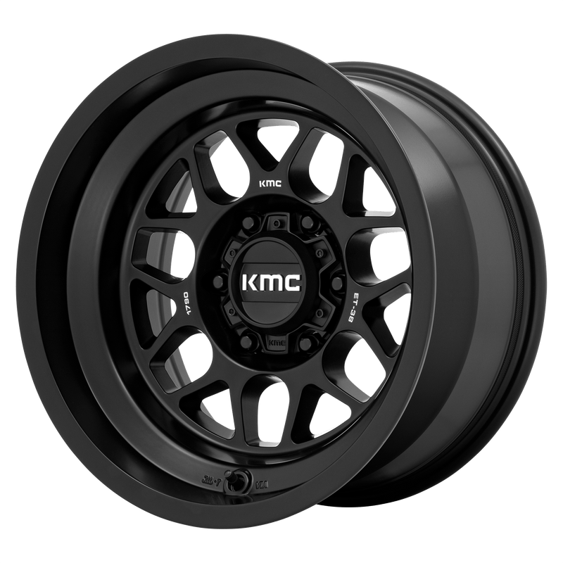 KMC Terra Cast Aluminum Wheel (KM725) - Satin Black