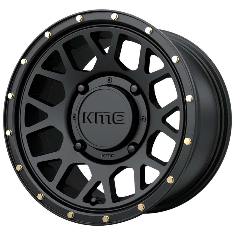 KMC Grenade Cast Aluminum Wheel (KS135) - Satin Black