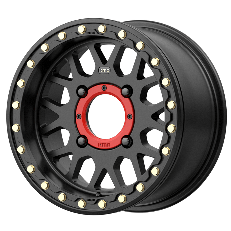 KMC Grenade Beadlock Cast Aluminum Wheel (KS235) - Satin Black