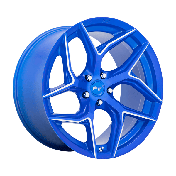 Niche M268 Torsioni Cast Aluminum Wheel - Anodized Blue Milled