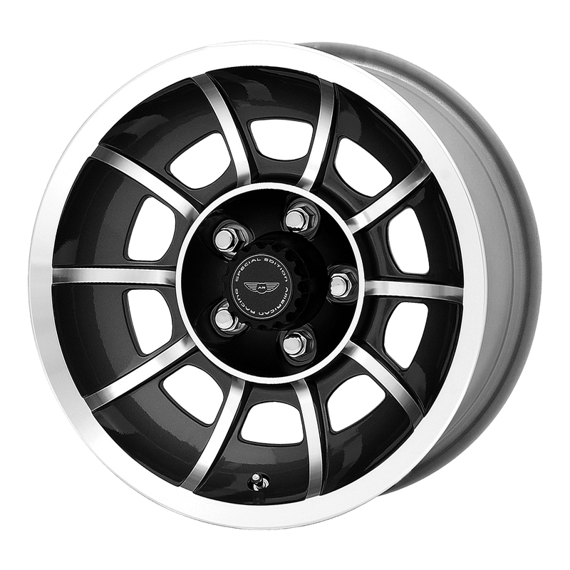American Racing Vintage VN47 Vector Cast Aluminum Wheel - Satin Black Machined